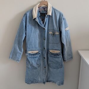 Vintage Current Seen Denim Chore Trench Jacket
